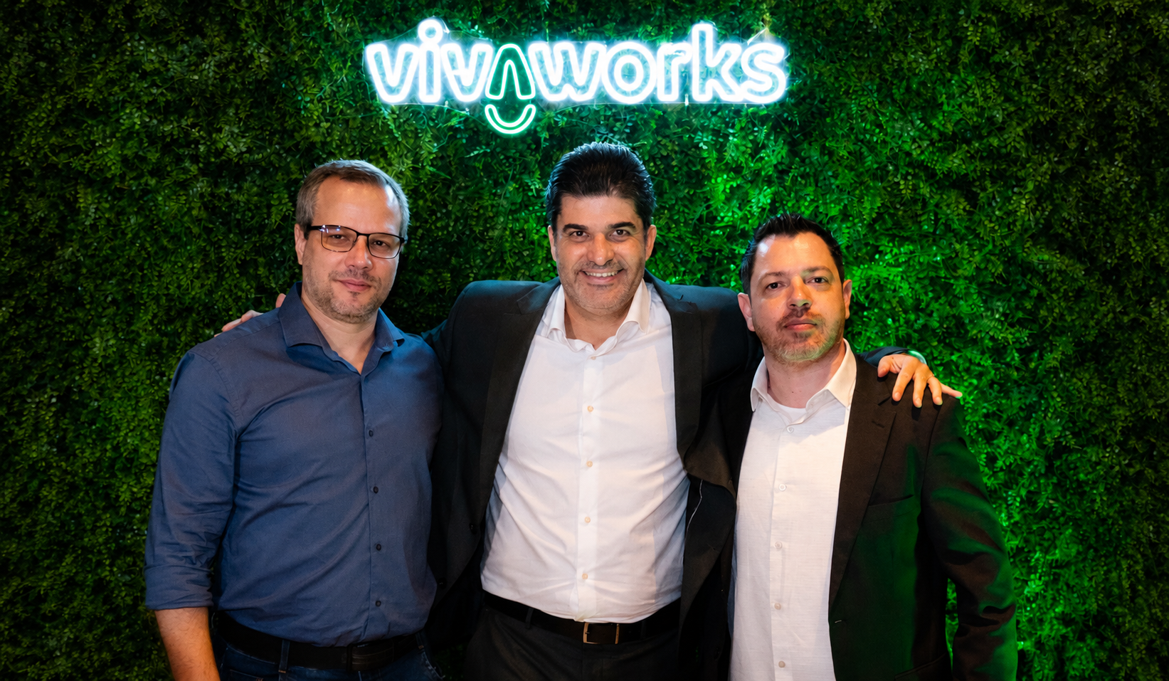 Rodrigo Bonoto, Diógenes Reis e Eduardo Bona, sócios da Vivaworks.