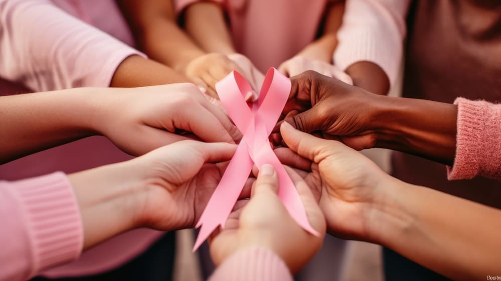 varias-maos-reunindo-segurando-uma-fita-rosa-simbolo-da-luta-contra-o-cancer-de-mama